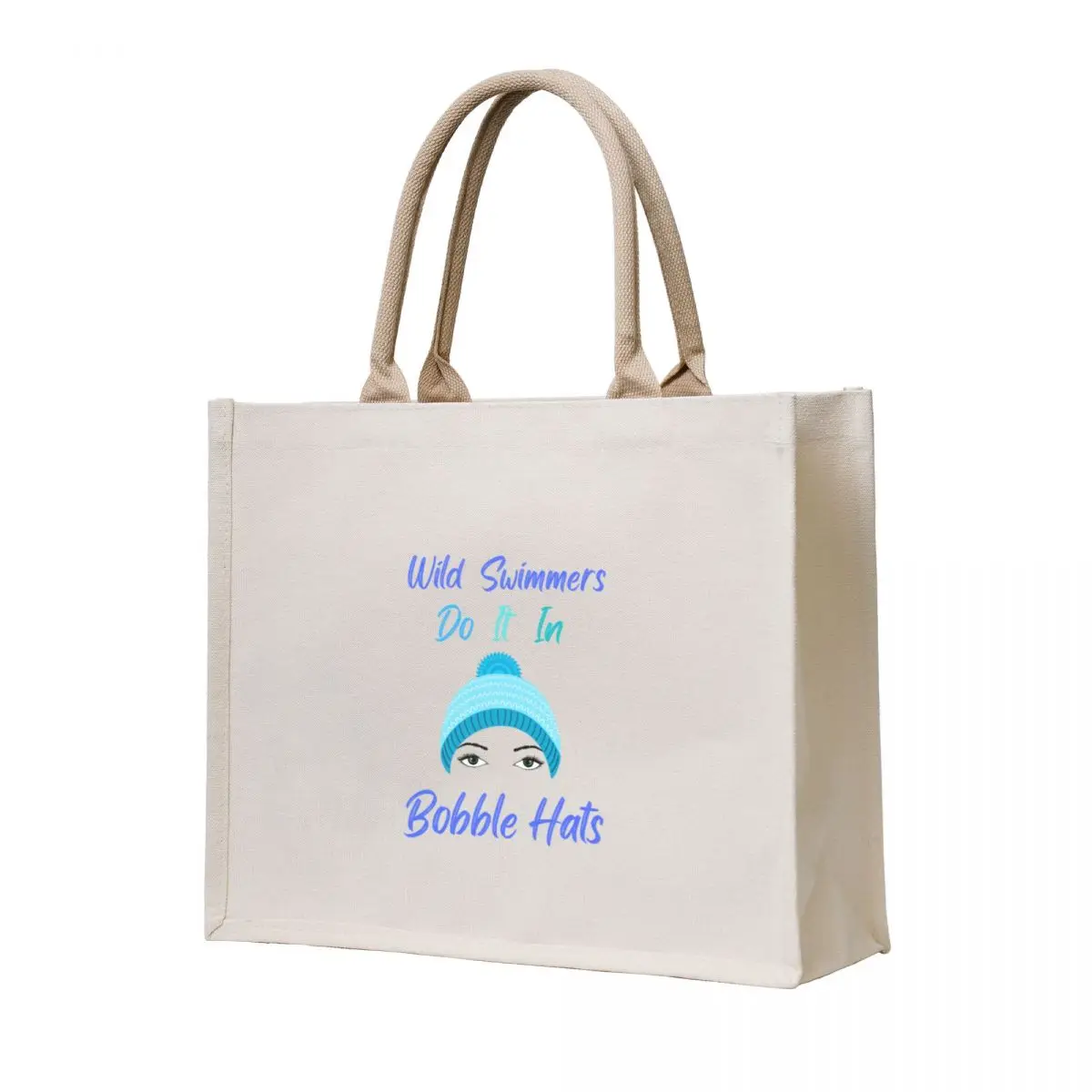 

Wild Swimmers Do It In Bobble Hats Wild Swimming Lover Gift Tote Bag Big bag eco pack