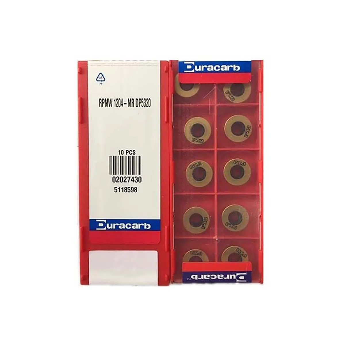 Duracarb Original RPMW RPMW1003 MO DP5320 RPMW1204 MR DP5320 Tool Inserts Carbide Milling And Turning Milling Cutter