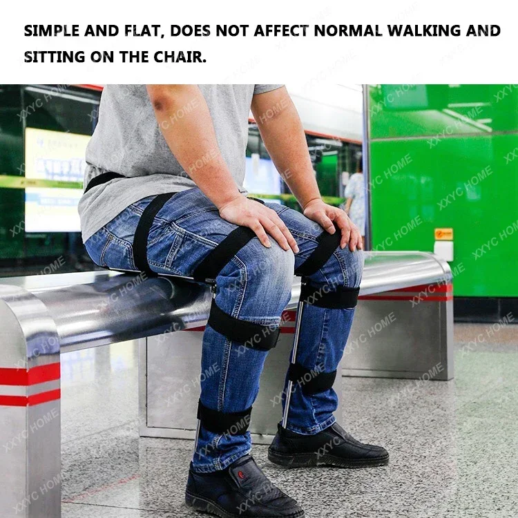 

Portable and wearable invisible seat artifact exoskeleton folding chair human body wearable multifunctional chair