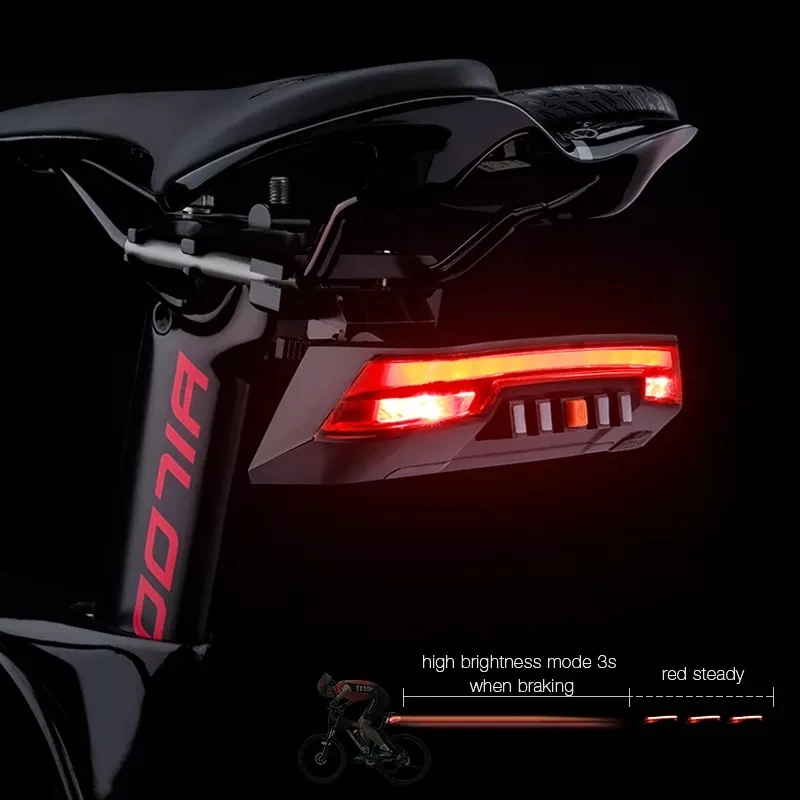 

Bicycle Lantern Automatic Bike Brake Light Safety Smart Remote Wireless Control Bicycle Light