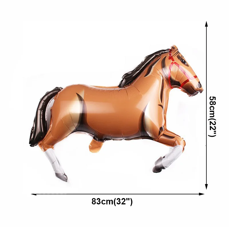 Western Cowboy Pferd Racing Thema Party Decor Hängen Banner Aufblasbare Stiefel Pistole Pferd Ballon Geburtstag Party Decor Liefert – Detail 6