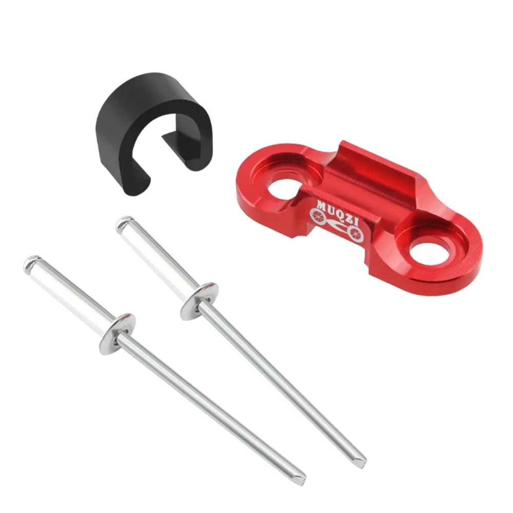 

Aluminum Alloy Bicycle Brake Cable Guide Universal Stable Pipe Buckle Base Colorful 6.3MM Wire Tube Wire Tube Clamp MTB