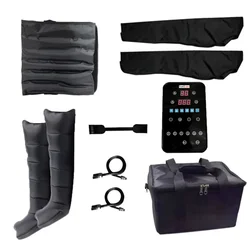 Masaje de presión de aire para atletas, sistema de recuperación de piernas con bolsa, 6 cámaras independientes, 4 modos, masajeador de piernas para relajación muscular