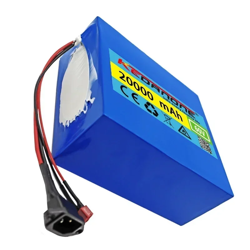 Nieuwe 60V 20ah 21700 Lithium Batterij 16S 4P 1000W-3000W Elektrische Fiets Motorfiets Scooter Batterij + 67.2V 3a Oplader