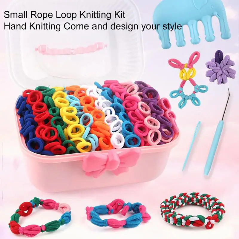 Creatieve armband handgemaakte kit kleurrijke elastische banden doe-het-zelf sieraden maken speelgoed kunst en ambachten cadeau voor kinderen verjaardagsfeestje gunsten