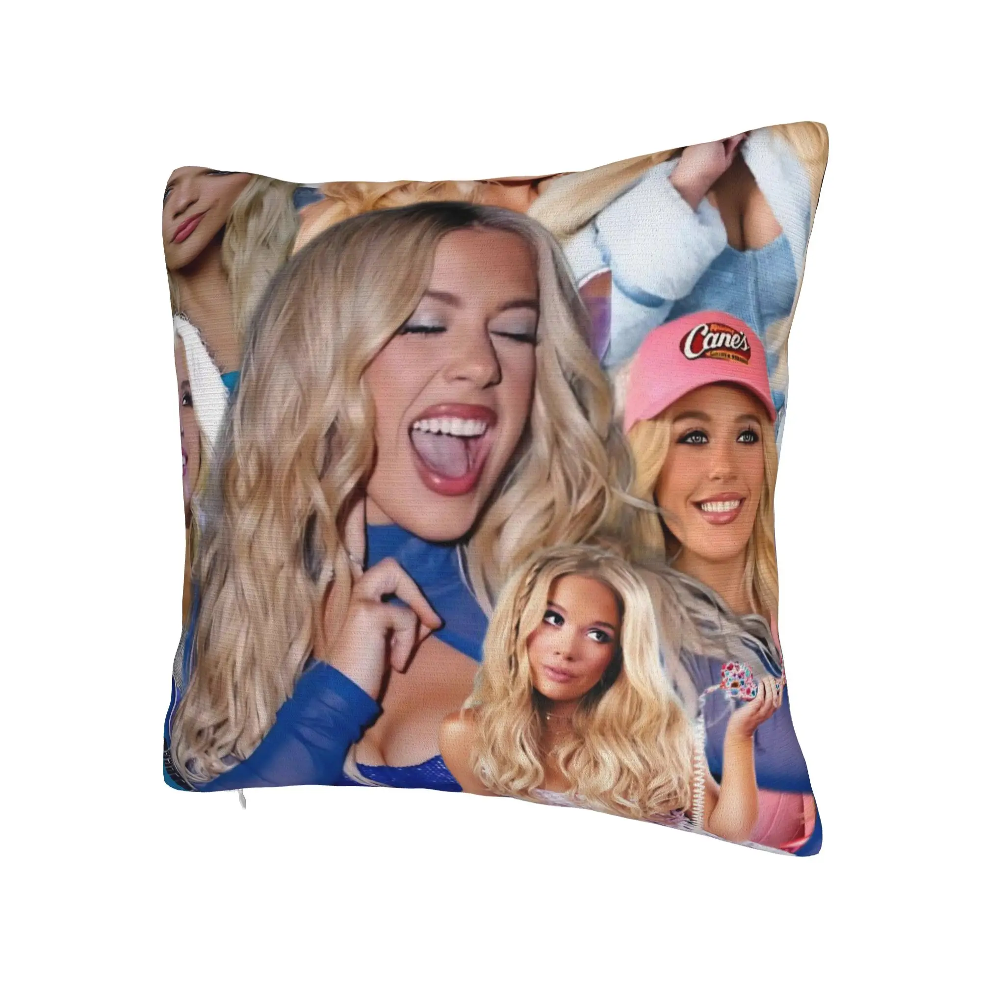 Decorative Pillow Cover Megan Moroney Singer  Merchandise Seat  Throw Pillow Case Cover Square Style Multi Size