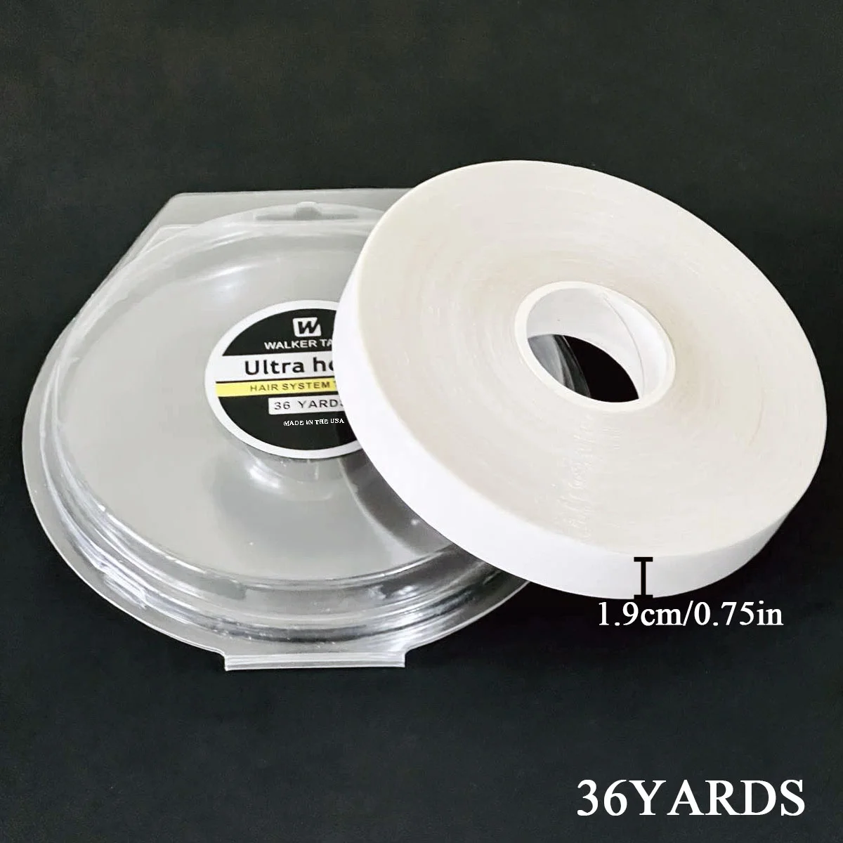 

Двусторонняя лента для систем наращивания волос Walker Tape Ultra Hold, 2 см * 36 ярдов, для крепления накладных волос, кружевных заколок и париков.
