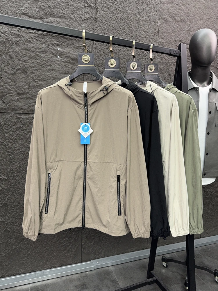 

UPF50 защита от солнца, повседневная уличная мужская куртка, весна-лето, дышащая, прохладная, с капюшоном, легкая, неисправляемая, Ci Sle