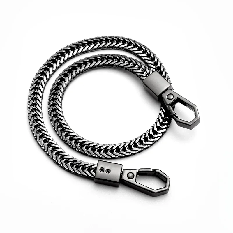 41Cm Stainless Steel Rock Punk Long Metal Wallet Belt Chain Pants Fashion Pants Keychain Keychain Clip Keychain Hip Hop Jewelry