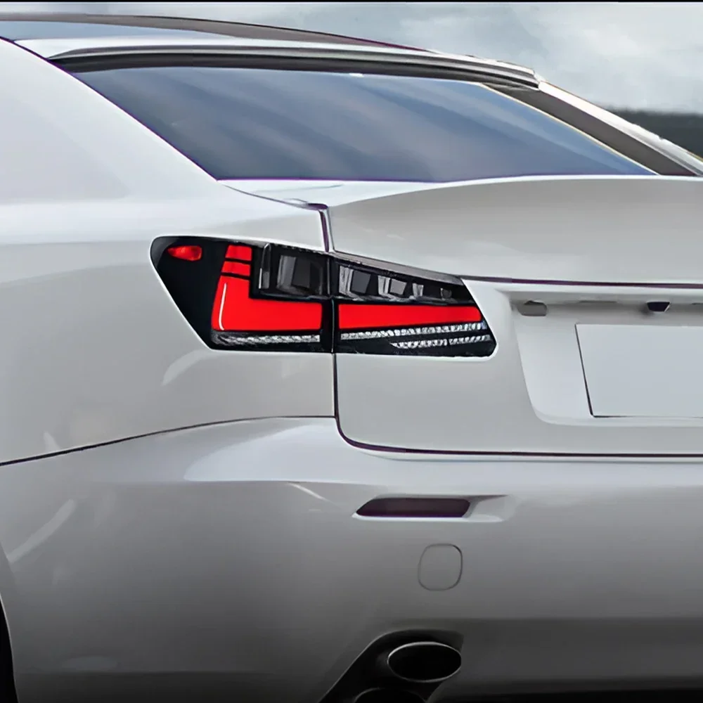 مجموعة مصابيح خلفية خلفية للسيارات لكزس IS200 IS250 IS250C IS300H IS350 2006-2012 LED مصابيح خلفية للسيارة التوصيل والتشغيل #5