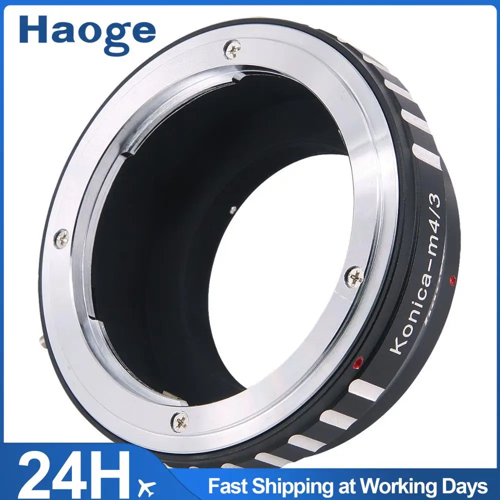 Haoge adaptador de montagem de lente manual para konica ar montagem lente para olympus e panasonic micro quatro terços mft m4/3 m43 montagem câmera