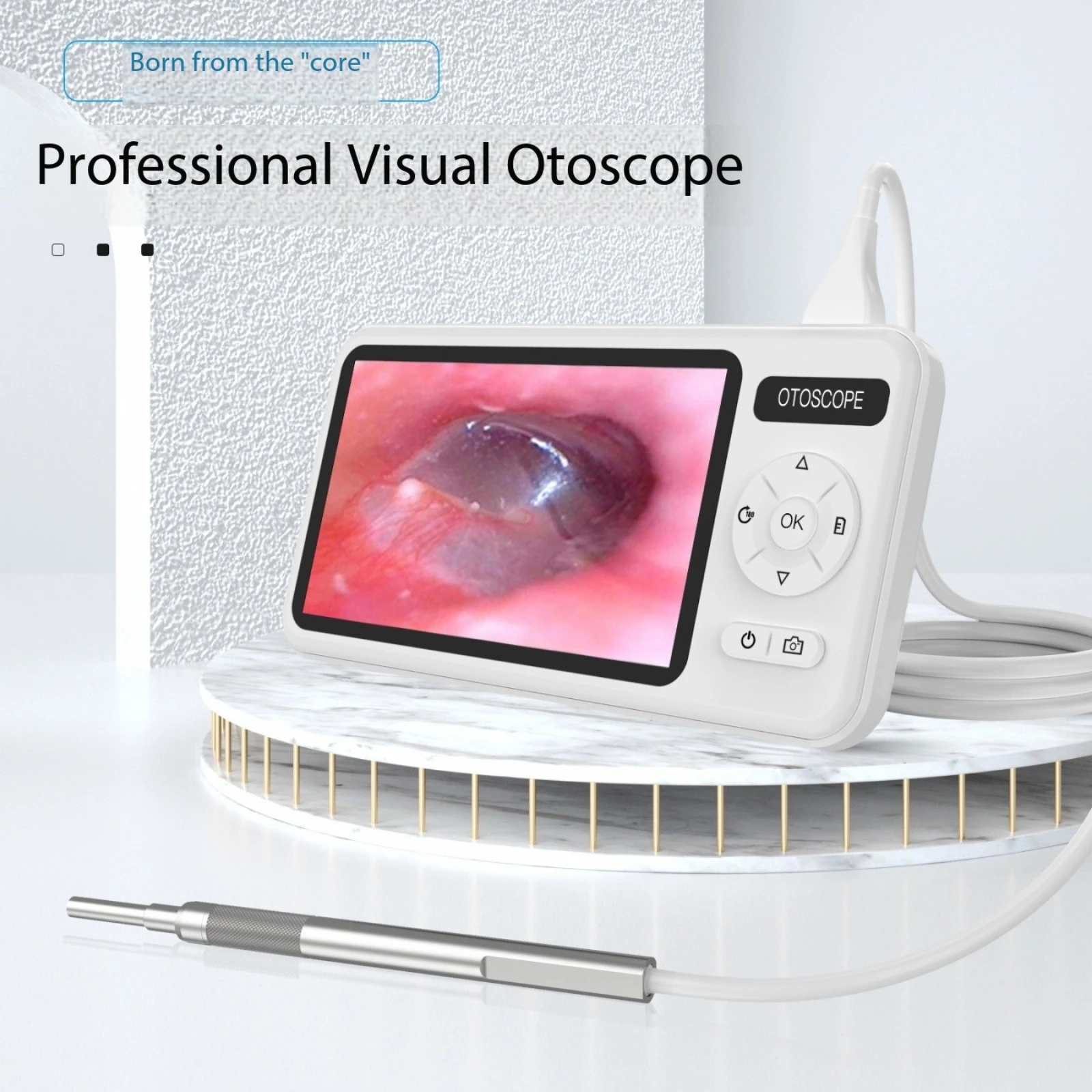2025 5 Inch 1080P IPS Screen Smart Digital Visual Ear Picker 3.9mm Camera 6LED Otoscope Remover Effective Ear Wax Removal Tool