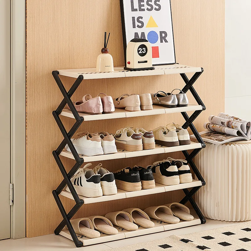 AOLIVIYA Door Entrance Shoe Rack Hallway Cabinet Foldable No Install Simple Storage