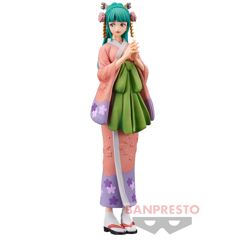 Bandai Original Banpresto Anime One Piece DXF The Grandline Lady Kozuki Hiyori PVC Action Figure Model Gifts Collectible Toy