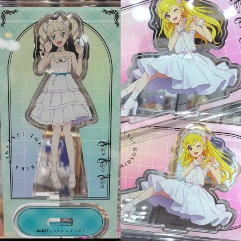 Aikatsu أنيمي دمى أشكال الاكريليك حامل Todo Erika شخصية الحلي لمكتب أفضل صديق هدية عيد ميلاد لعبة أنيمي رائعة #1