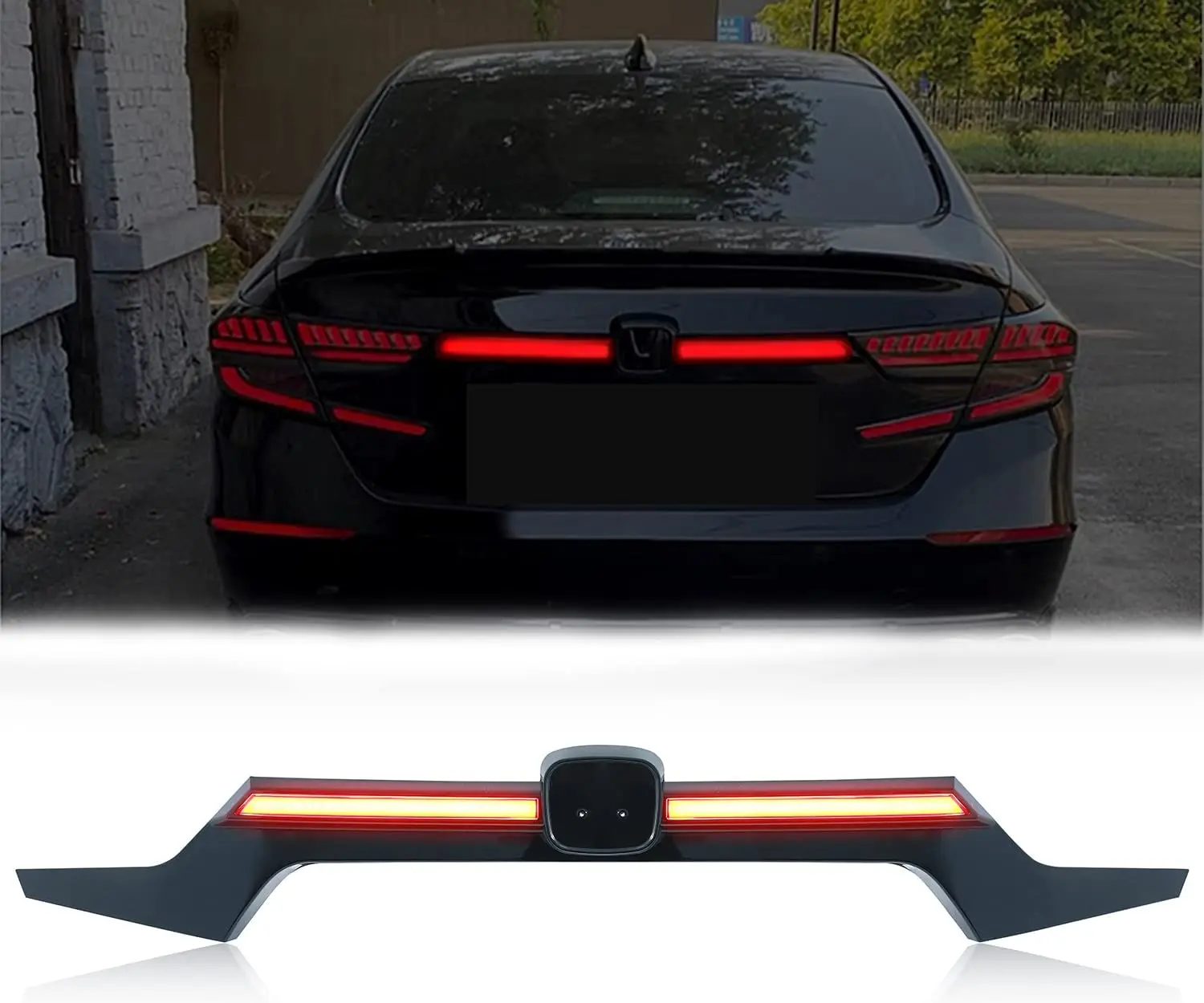 LED TailGate For Honda Accord 2018 2019 2020 2021 2022 10th Gen Animation DRL Sequential Indicator Rear Lamp Assembly