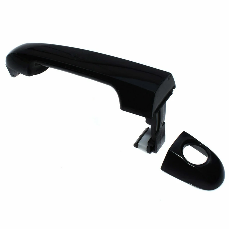 82651-2H000 Car Front Left Exterior Door Handle with Keyhole Fit for Hyundai Elantra Touring SE GL GLS L Black Plastic