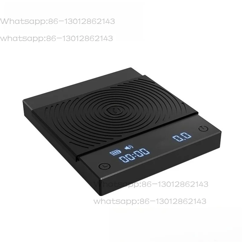 Black Mirror + Hand-brewed Coffee Electronic Scale Italian Coffee Special Pot Scale Coffee Beans Can Be Weighed and Timed