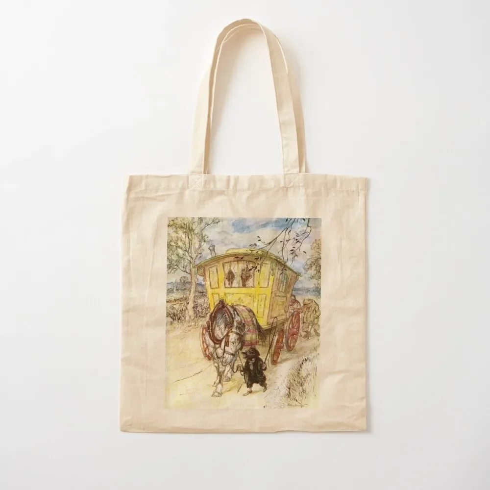 Gypsy Wagon - Wind in the Willows,Arthur Rackham Tote Bag Canvas bag for women handbag tote bag men's