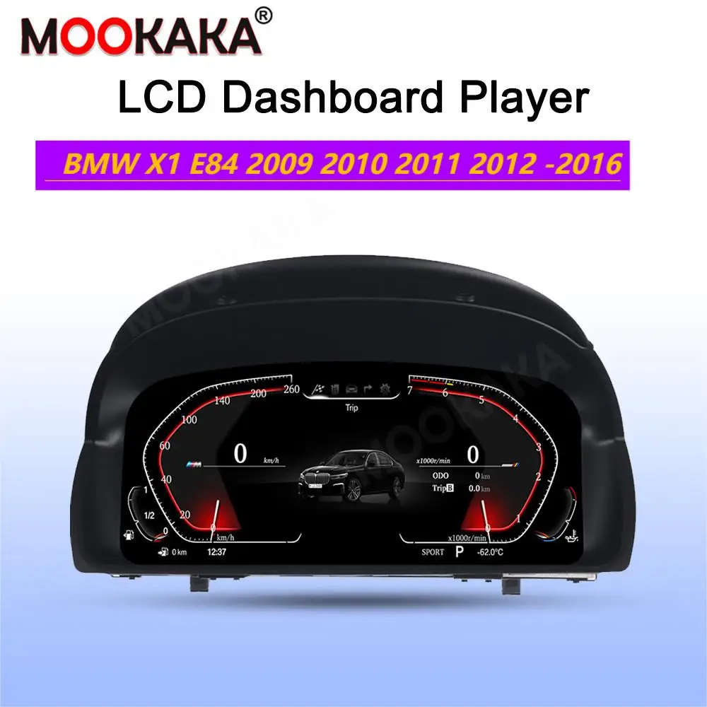 

For BMW X1 E84 2009 2010 2011 2012 -2016 Dashboard Instrument Display Speedometer meter Virtual LCD Instrument Cluster Cockpit