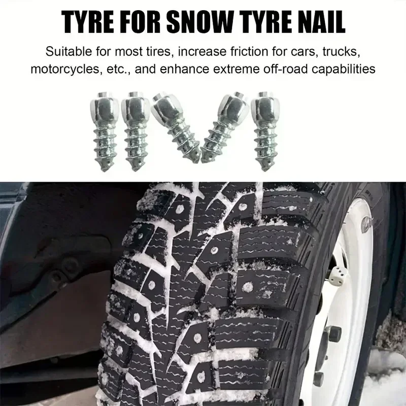 20/100Pcs Univesal Car Winter Anti-Slip Screws Nails Tools Auto Motorcycle Bike Shoe Anti Skid Snow Spikes Studs Screws