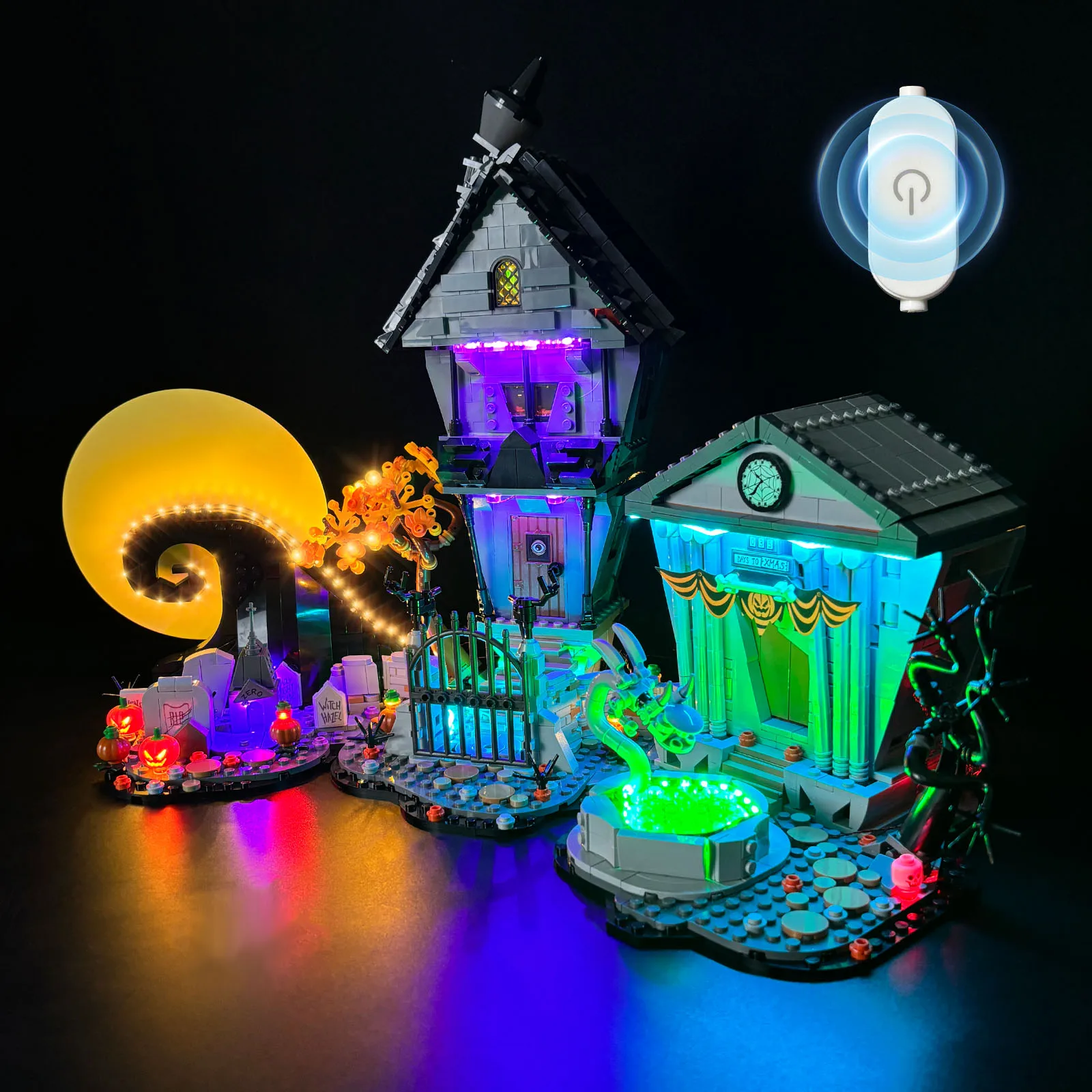 

LYBMTWF LED Lighting Kit Compatible with Lego 21351 Nightmare Before Christmas Building (NOT Include The Model Bricks)