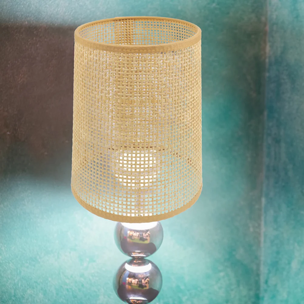 

2 Pcs Lamp Shade Ceiling Light Drum Shades Holder Pendant Lampshades for Floor Country Rattan