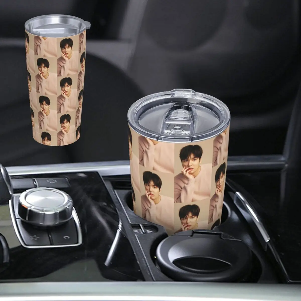 Kpop Lee Min Ho Stainless Steel Tumbler Vacuum Insulated Mug Thermal Cold Bottle Straws With Lid 20oz