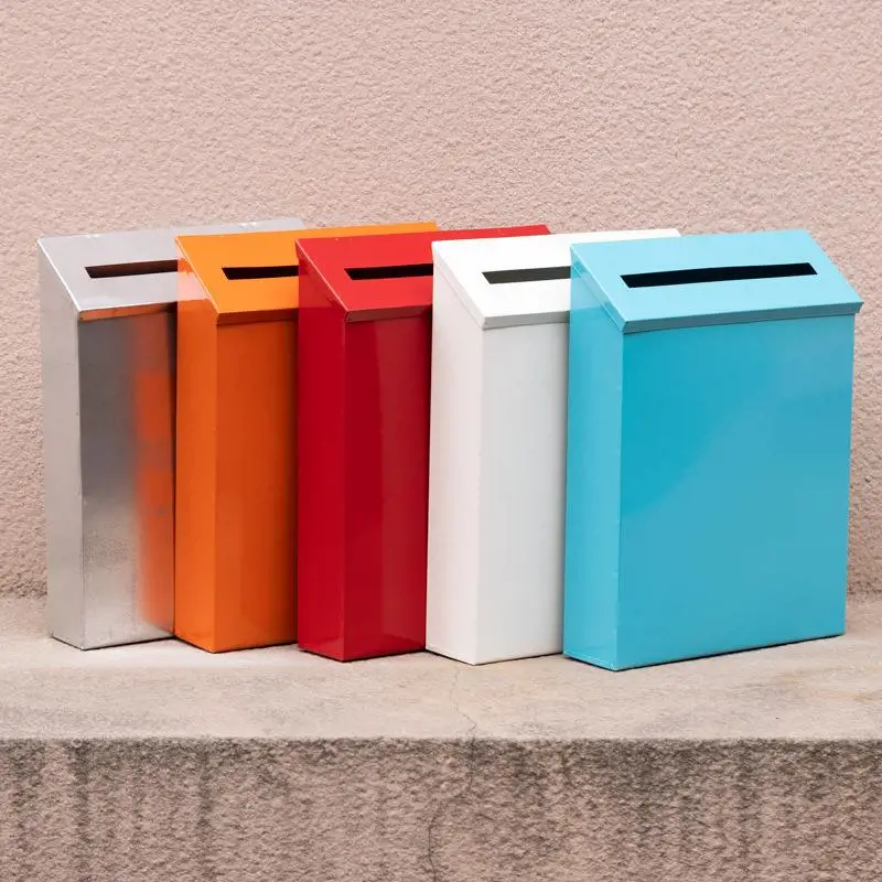 

Ретро-почтовый ящик из железа, простой безнадписный почтовый ящик, декор для дома, реквизит для фотосъемки, настенный декор, минималистичный стиль, новый китайский стиль