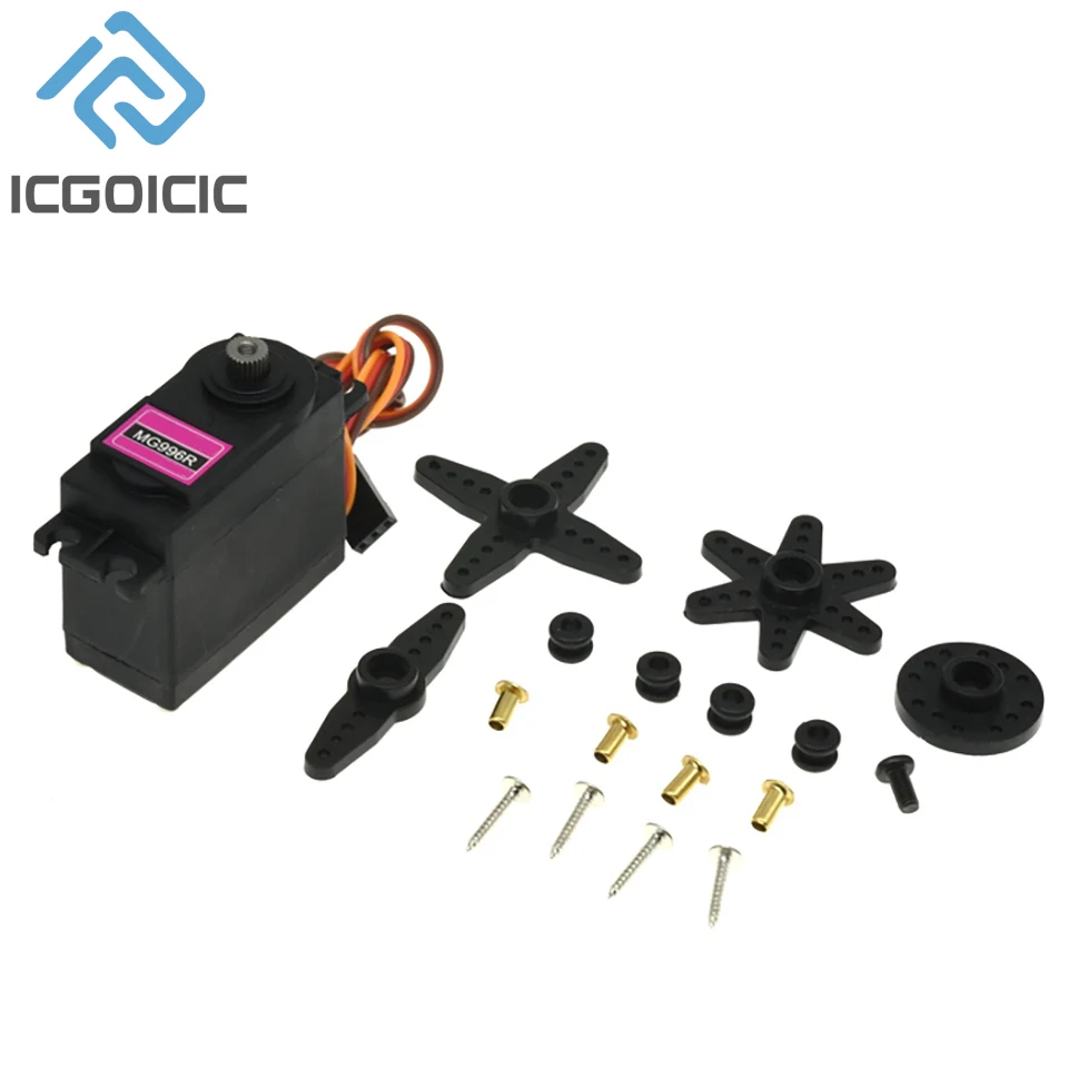 MG996R MG946R MG995 Metal Standard Steering Gear 180 ° 360 ° Digital Robot 20KG Steering Gear image 4