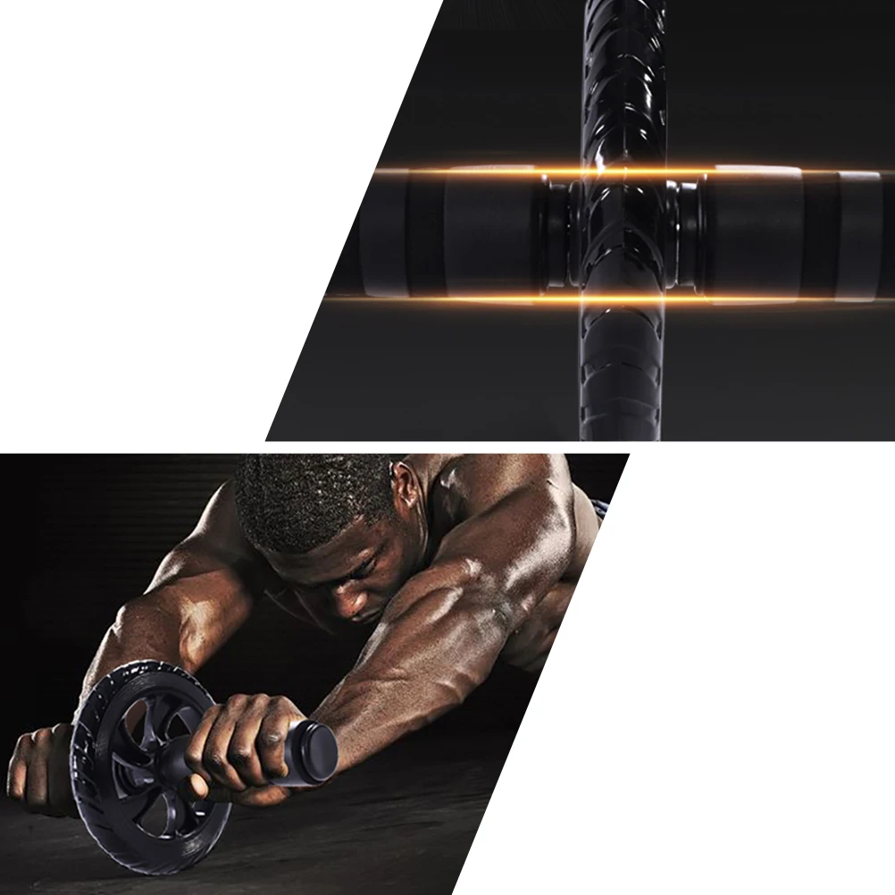 

Black Ab Roller Wheel Muscle Trainer Wheel Non-Slip Exercise Roller for Workout Equipment Workout Equipment