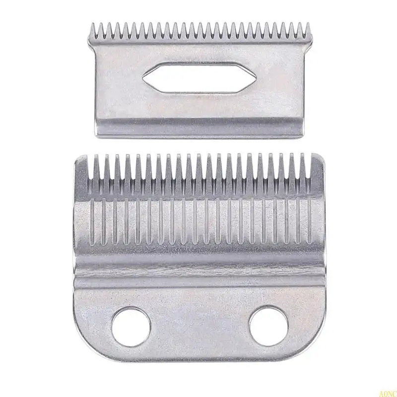 A0NC 2PCS Lưỡi dao có thể tháo rời bằng thép không gỉ chuyên nghiệp với phụ kiện lưỡi thay thế 2 lỗ