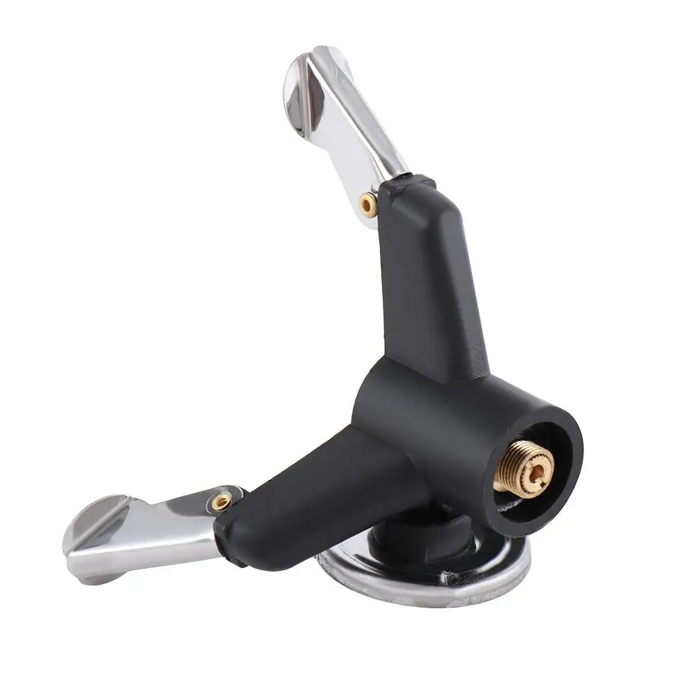 Head Gear Mount Stand Folding Gas Canister Tripod Bracket Stove Holder Gas Tank Holder Three-Leg Transfer Head