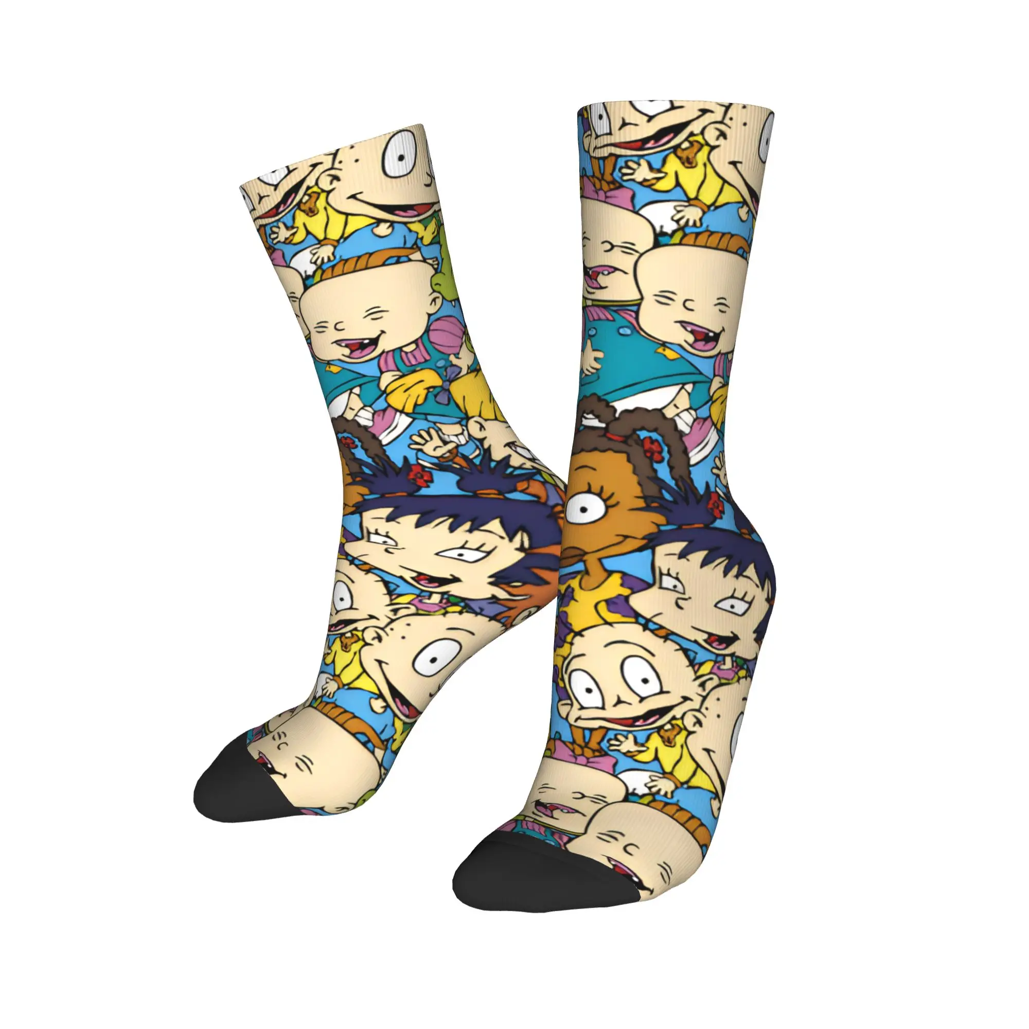 R-Rugrats 90s إحياء شخصية الجوارب جوارب الربيع الكورية الرجال تنفس الجوارب تصميم تسلق مكافحة العرق الجوارب