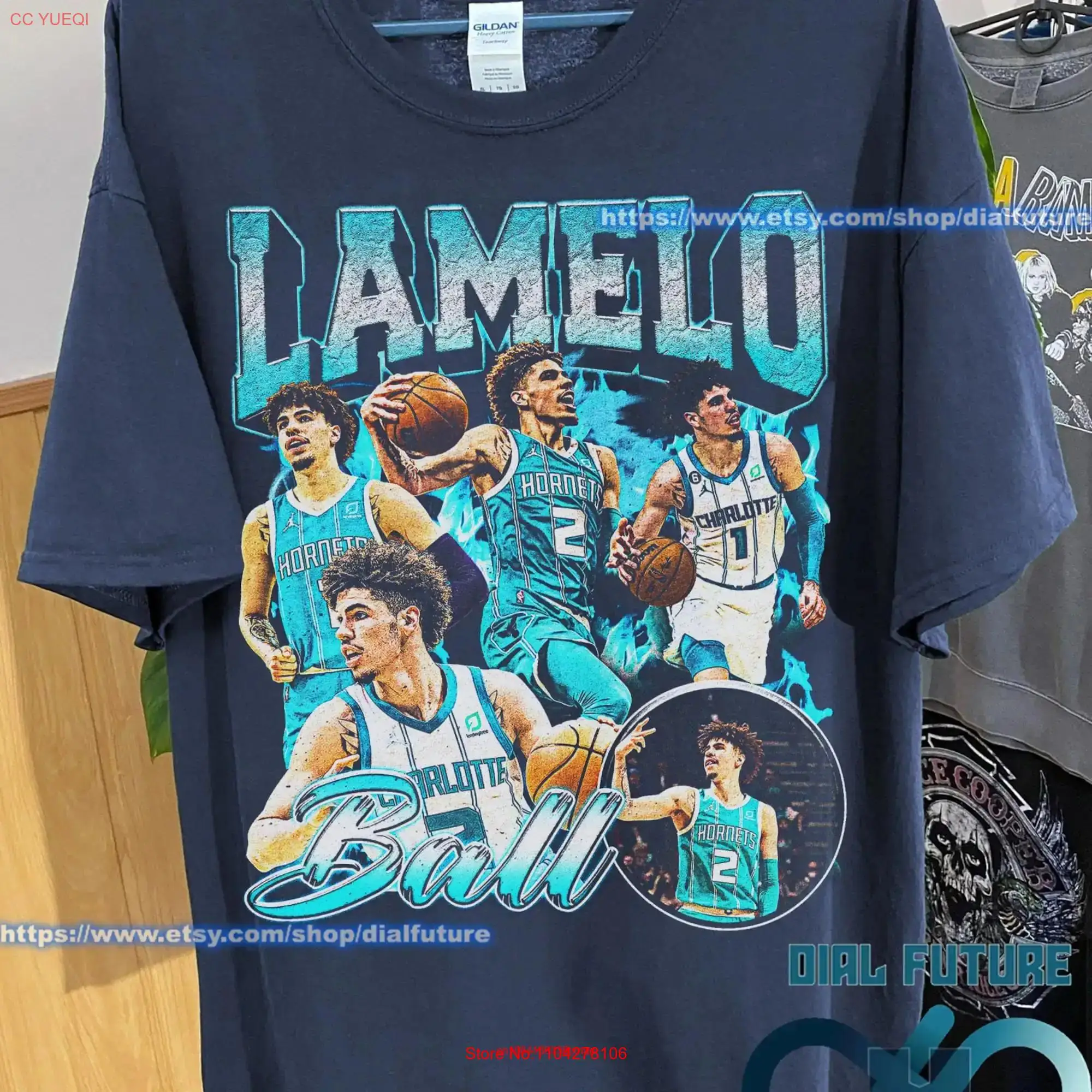 Vintage 90s Basketball Bootleg Style T Shirt LaMelo Ball Retro long or short sleeves