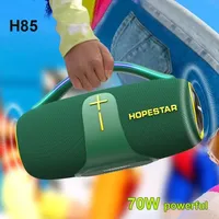Hopestar H85 70W Powerful Boombox High Quality Bluetooth Speaker with Subwoofer Outdoor Waterproof Support USB TF Card TWS Play