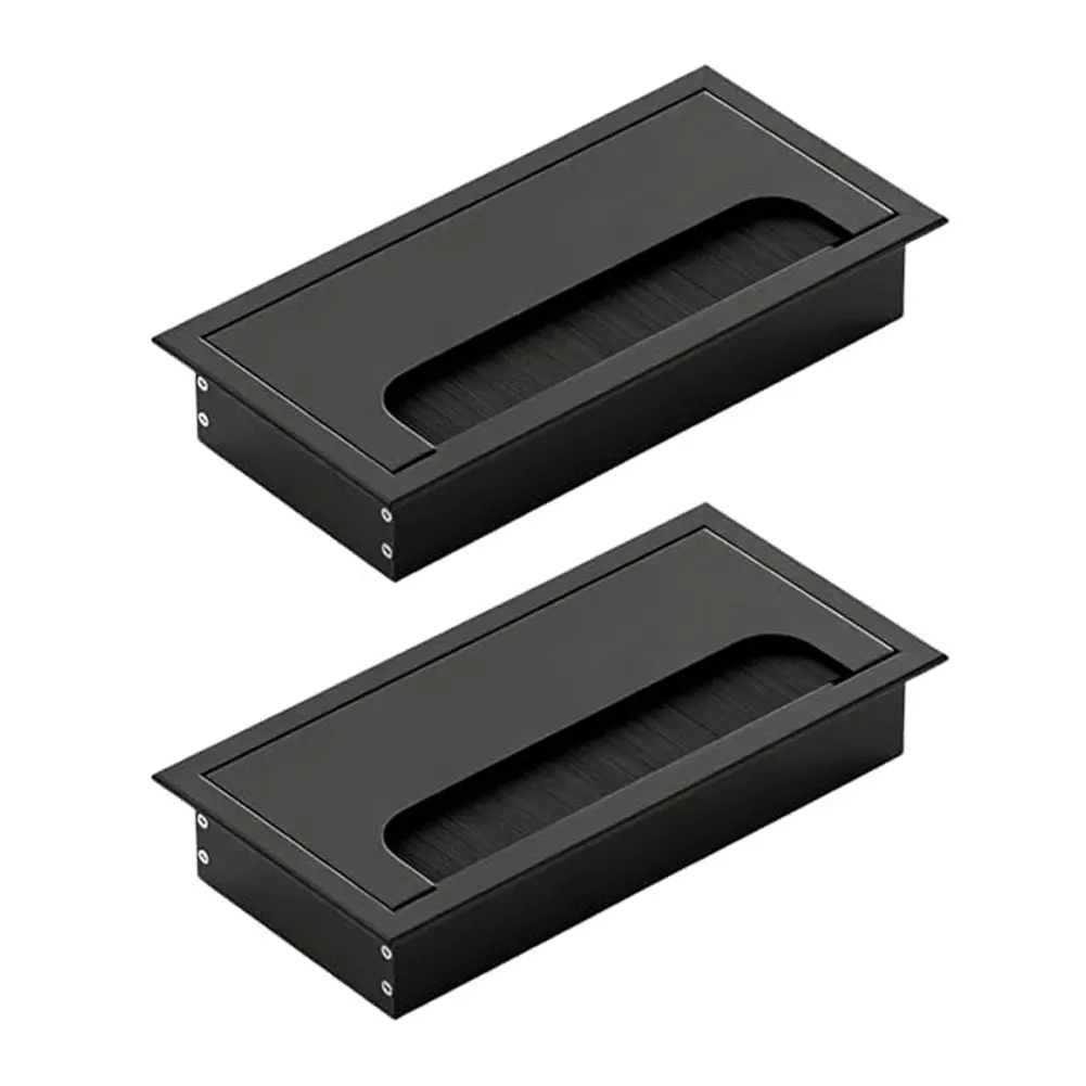 Aluminum Alloy Desktop Cable Management Box for Handling Monitor Laptop Charger and Peripheral Cables Together