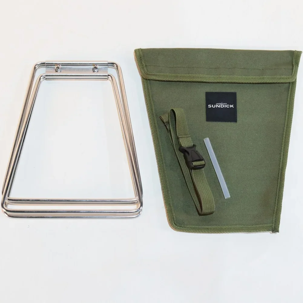 

Outdoor Camping Ice Box Holder Rack Stainless Steel Portable Ice Box Holder Foldable Anti-Slip Picnic BBQ Bucket Support