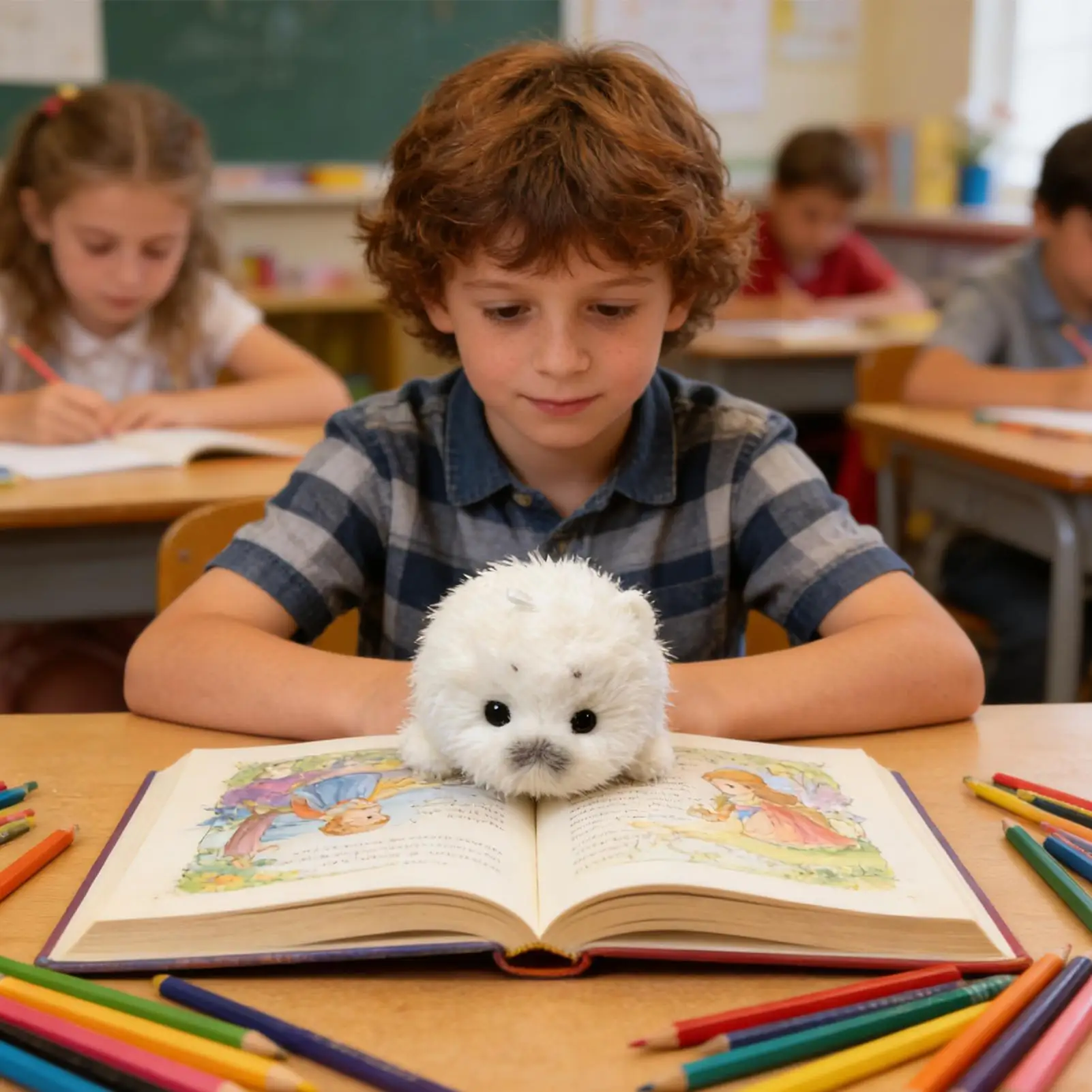 Cartoon Simulation Anime Seal Stuffed Animal Plush Toy  Cute Small Realistic Soft Cartoon Doll Christmas Thanksgiving Gift