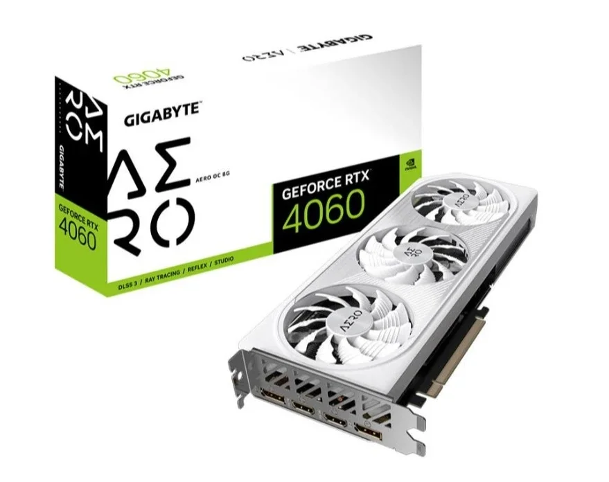 New   4060 AERO white card For Desktop Game graphics cards rtx