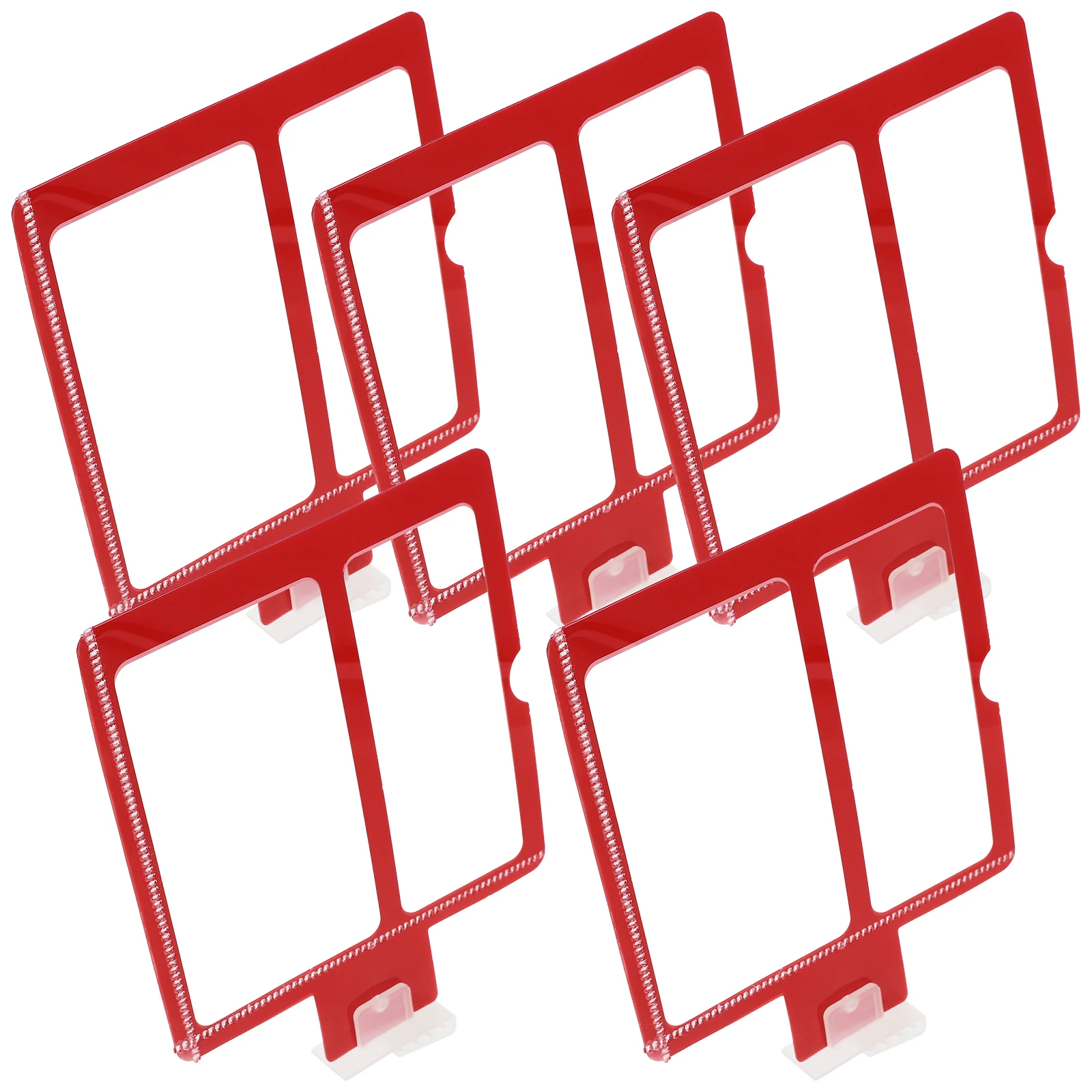 

Label Plastic Sign Holder Clips for Retail Display Tabs Merchandise Price Folder