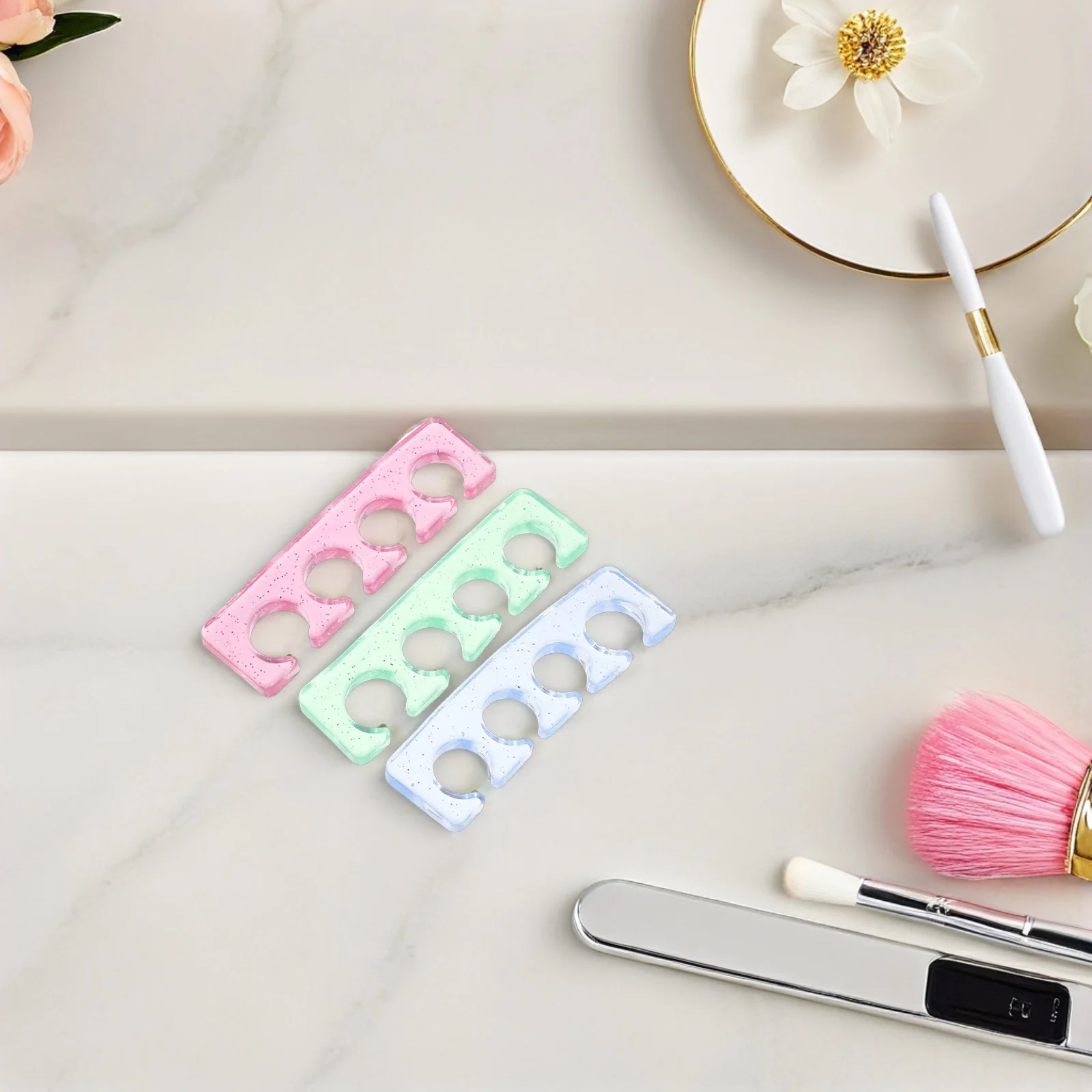 12 قطعة مانيكير فاصل أصابع القدم سيليكون مسمار فواصل إصبع الفواصل باديكير مسمار الفن تو فواصل أظافر فاصل #2