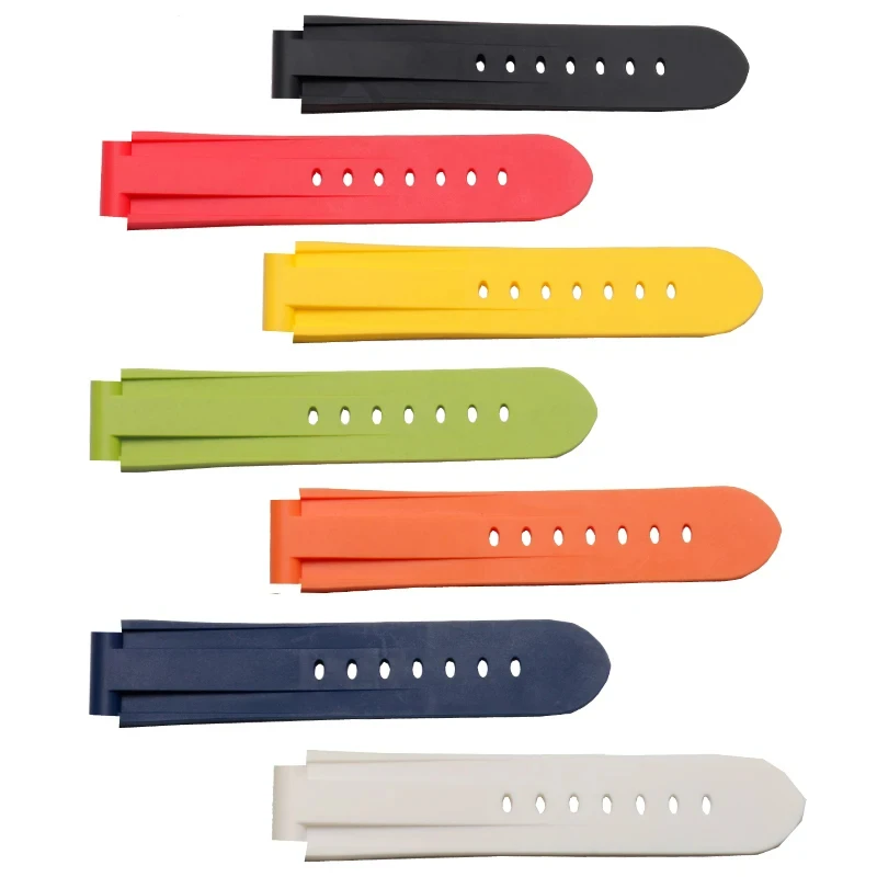 Quality silicone watchband 24*16mm colorful wristband Replacement rubber strap For Timex T2N739 T2N721 720