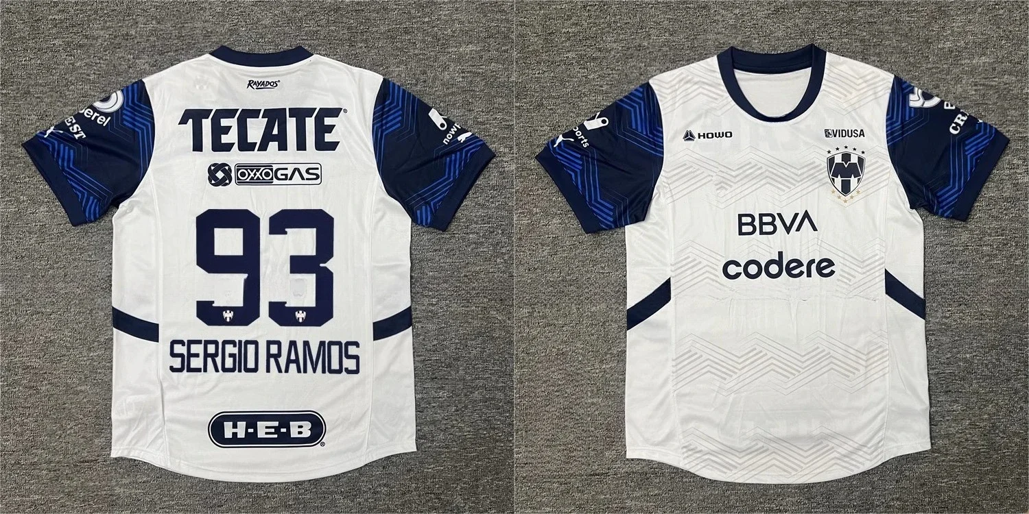 Najlepiej sprzedająca się nowa koszulka piłkarska Monterrey z nadrukiem 3D dla mężczyzn i kobiet, szybkoschnąca koszulka, oddychający T-shirt.