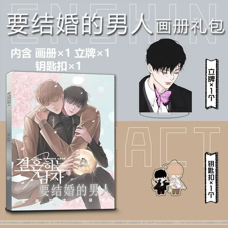 Korean Comic Book The Man Who Is About To Get Married Photo Book Photobook Card Sticker Assistance Posters Badges Keychain