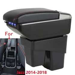 Reposabrazos para Honda Jazz, caja de almacenamiento para Honda WR-V, Fit Jazz 3, 2014-2020, piezas de reequipamiento Interior