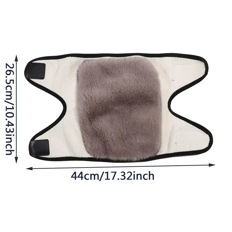 Genouillères en fourrure de lapin pour hommes et femmes, genouillères chaudes pour l'hiver, protège-genoux pour personnes âgées, genouillères pour les jambes froides, genouillère arthly, 1PC