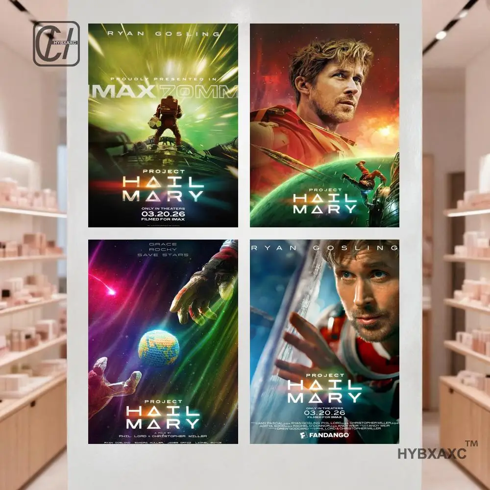 Ryan Gosling Movie Project Hail Mary 2026 Art SILK POSTER Wall Art Home Decorative painting