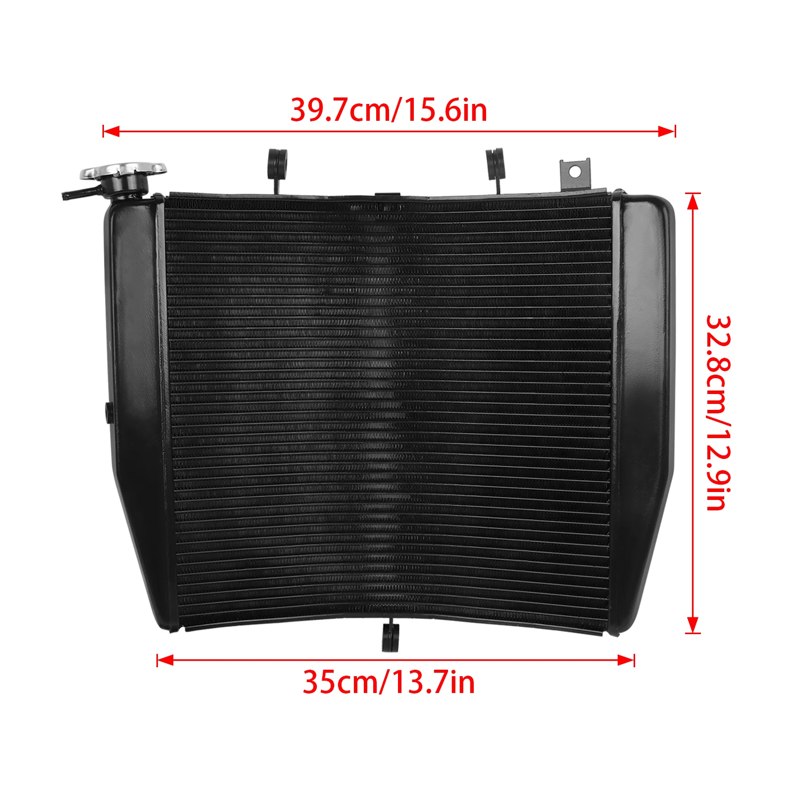 For Kawasaki Ninia ZX-10R ZX1000J ZX-10R ABS ZX1000JCF ZX1000KDF ZX1000JDF Engine Radiator Cooler Coolant Cooling Water Tank