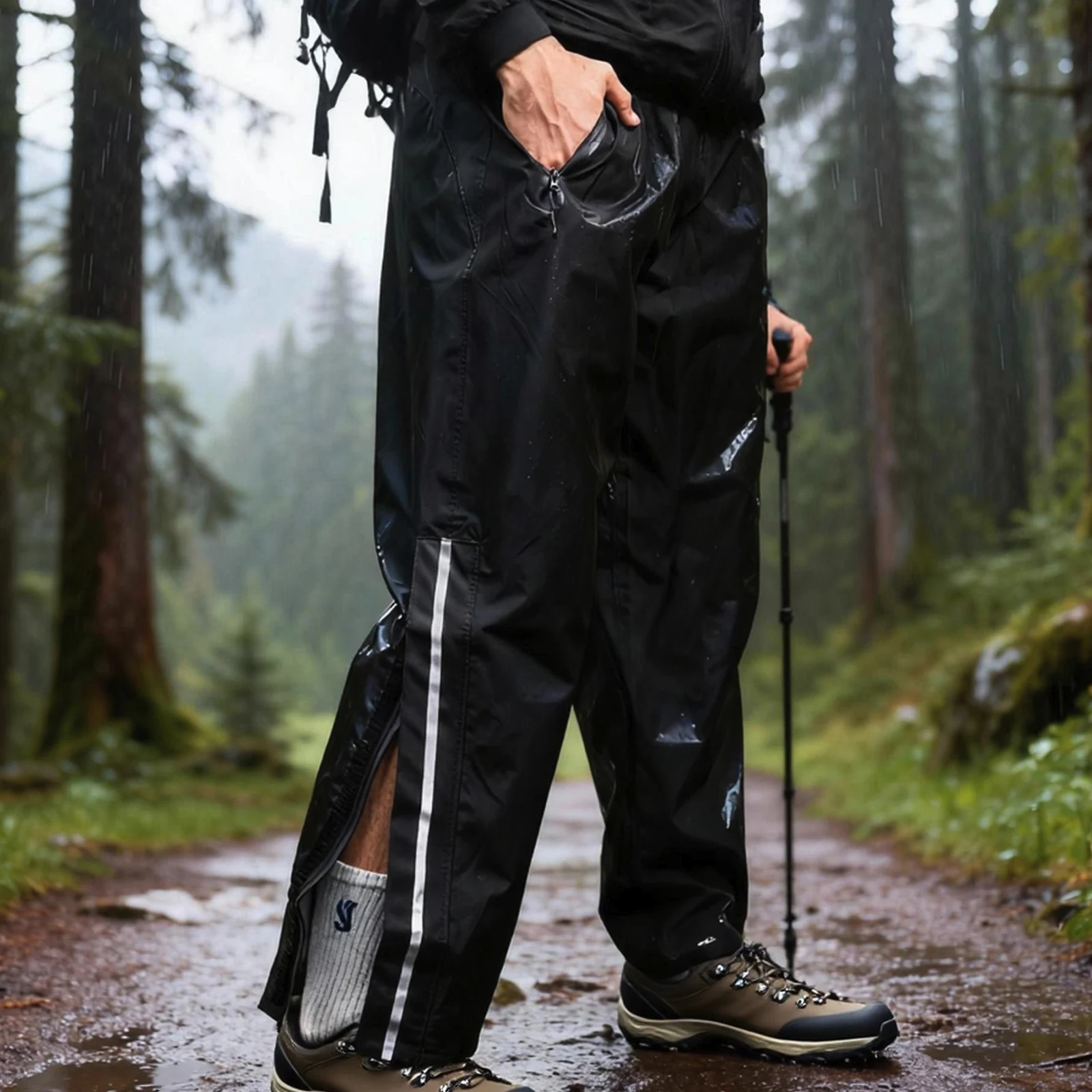 WOSAWE Motorcycle Raincoat Suit Split Motorcycle Rider Raincoat Motocross Rain Pants Reflective Waterproof Hooded Jacket Unisex 23 S26556dbf949b455e937ff5f1db73d416R